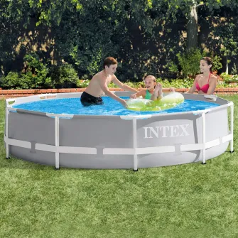 Piscina Intex 26702NP Prism, pompa de filtrare, 3.05m x 76 cm