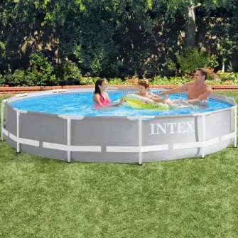 Piscina Intex Prism Frame Premium 26712NP, pompa de filtrare inclusa, 3.66m x 76cm