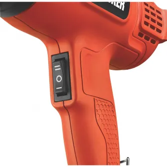 Pistol cu aer cald BlackDecker KX1650, 1750 W, 600 °C temperatura maxima, 740 l/min debit aer