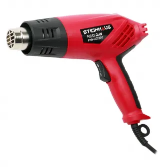 Pistol cu aer cald Steinhaus Start, PRO-HG2000, 2 trepte caldura 350/550°C, 4 accesorii