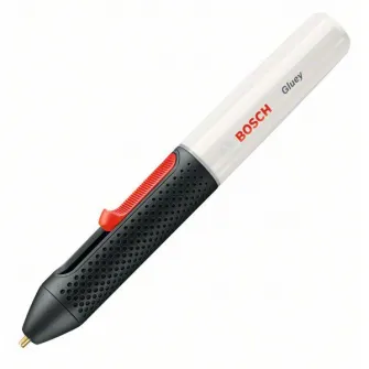 Pistol de lipit electric cu acumulator Bosch GLUEY – marshmallow, 2.1 Ah, 150°C temperetura lipire, 7 mm diametru bagheta
