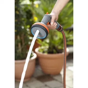 Pistol de stropit gradina, Gardena, Multifunctional, Portocaliu/Gri