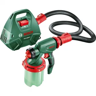 Pistol de vopsit Bosch PFS 3000-2, 650 W, 1000 ml capacitate rezervor, 300 ml/min capacitate pompare, sistem SDS