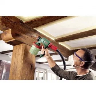 Pistol de vopsit Bosch PFS 3000-2, 650 W, 1000 ml capacitate rezervor, 300 ml/min capacitate pompare, sistem SDS