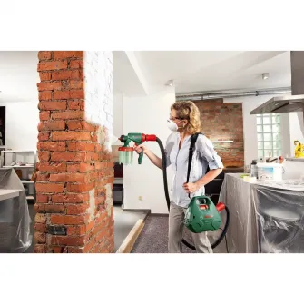 Pistol de vopsit Bosch PFS 3000-2, 650 W, 1000 ml capacitate rezervor, 300 ml/min capacitate pompare, sistem SDS