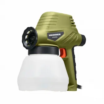 Pistol de vopsit Heinner APVE001, 110 W, 300 ml/min debit, 80 din/sec vascozitate, 1300 ml capacitate rezervor, accesorii incluse