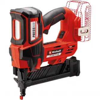 Pistol pentru capse profesional pe acumulator Einhell FIXETTO 18/38 S Power X-Change, 18 V, 60 de batai/minut, lungime capse 10-38 mm, reglaj de adancime, 500 de capse, fara acumulator si incarcator in setul de livrare