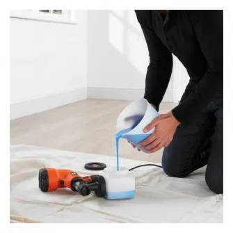 Pistol vopsit electric Black & Decker HVLP200, 400W, 1200ml SprayControl, vopsire in unghi, AutoSelect