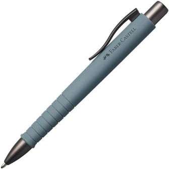 Pix cu mecanism Faber-Castell Poly Ball Urban, mina XB, gri piatra