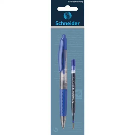 Pix gel Schneider Gelion + Mina Schneider Gelion M, 0.4 mm, albastru