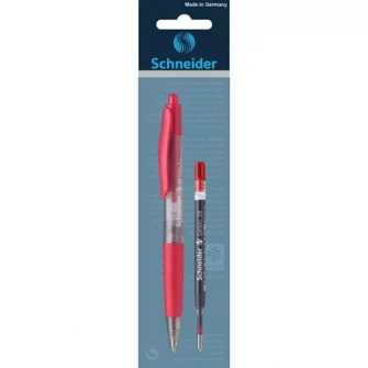 Pix gel Schneider Gelion + Mina Schneider Gelion M, 0.4 mm, rosu