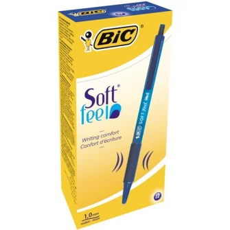 Ручка Soft Feel Clic Grip синяя огранка/12