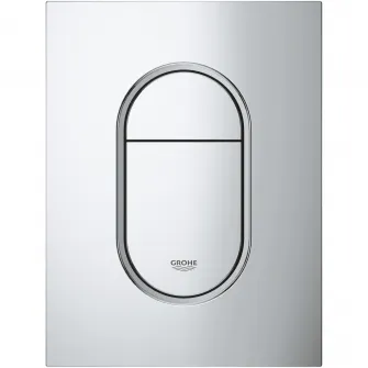 Спусковая пластина Grohe Arena Cosmopolitan 37624000, размер S, двойное нажатие, 130 x 172 мм, вертикальная, хром