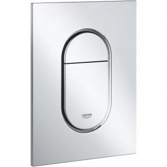 Спусковая пластина Grohe Arena Cosmopolitan 37624000, размер S, двойное нажатие, 130 x 172 мм, вертикальная, хром