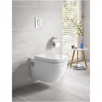 Спусковая пластина Grohe Arena Cosmopolitan 37624000, размер S, двойное нажатие, 130 x 172 мм, вертикальная, хром