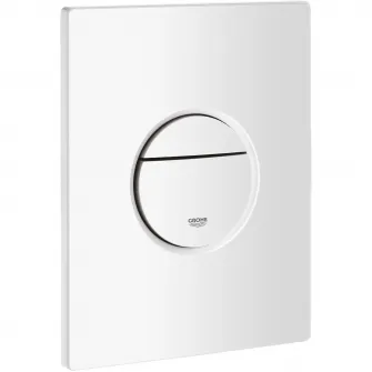 Placa de actionare WC Grohe Nova Cosmopolitan 38765SH0, dubla spalare, reversibila, 156 x 197 mm, alb