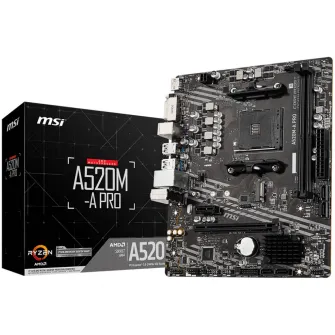 Placa de baza MSI A520M-A PRO, Socket AM4