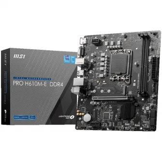 Placa de baza MSI PRO H610M-E DDR4, Socket 1700