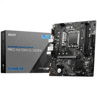 Placa de baza MSI PRO H610M-G DDR4, socket 1700