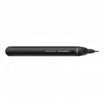Placa de indreptat parul EasyLiss Karl Lagerfeld SF161LF0, Ceramic Tourmaline, 200 °C, placi inteligente, functie Straight  Curl, incalzire rapida, cablu 1.8m, negrurosu