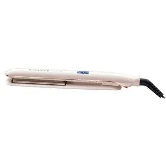 Placa de indreptat parul Remington PROluxe S9100, Invelis ceramic Ultimate Glide, Tehnologie OPTIheat, 230 grade, LCD, 9 setari temperatura, Incalzire rapida