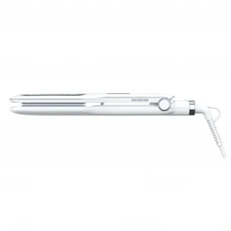 Выпрямитель для волос ROWENTA Wet Dry Pro SF5010F0, нанокерамическое покрытие, ионный генератор, ЖК-экран, 6 уровней температуры, белый/серебристый