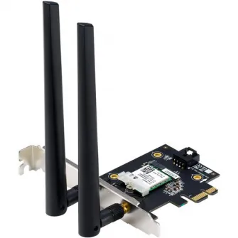 Placa de retea ASUS PCE-AXE5400, AXE5400, Wi-Fi 6E, Bluetooth® 5.2