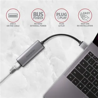 Placa de retea Axagon ADE-25RC, 2.5 Gigabits, USB-A