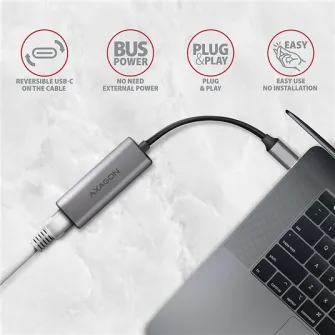 Placa de retea Axagon ADE-25RC, 2.5 Gigabits, USB-C