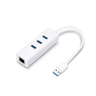 Placa de retea Ethernet Gigabit TP-Link UE330, USB 3.0, cu hub 3 porturi USB 3.0