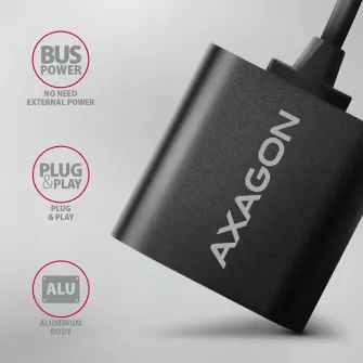 Placa de sunet USB Axagon Adaptor ADA-12 USB2.0 - Adaptor audio stereo mini, 1 x USB 2.0 - 2 x Jack 3.5 Female