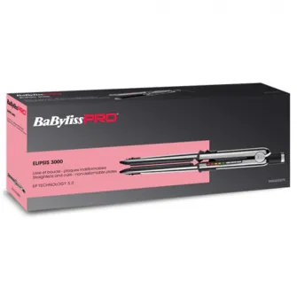 Placa si ondulator profesional BaBylissPRO ELIPSIS BAB3000EPE, 31 mm, 230°C, Negru