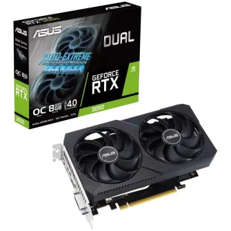 Placa video ASUS Dual GeForce® RTX™ 3050 OC, 8GB GDDR6, 128-bit