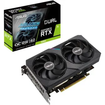Placa video ASUS Dual GeForce® RTX™ 3060 OC V2, 12GB GDDR6, 192-bit