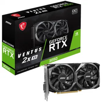 Placa video MSI GeForce RTX 3050 VENTUS 2X XS 8G OC, 8GB GDDR6, 128-bit