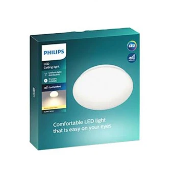 Plafoniera LED integrat Philips CL200, 6W, 600 lm, A+, IP20, lumina alba calda, 22.5 cm
