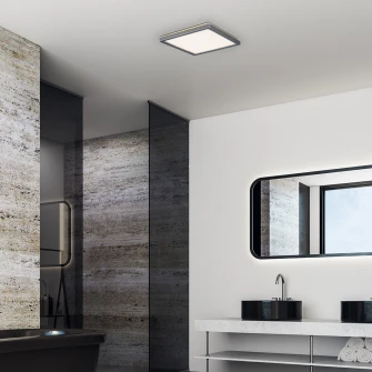 Plafoniera LED integrat Rabalux Lambert, 15W, 1500 lm, lumina alba naturala (4000K), IP44, 250x250 mm