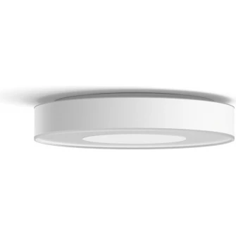 Plafoniera LED RGB inteligenta Philips Hue Infuse, Bluetooth, 52.5W, 3700 lm, lumina alba si colorata (2000-6500K), 42.5cm, Alb