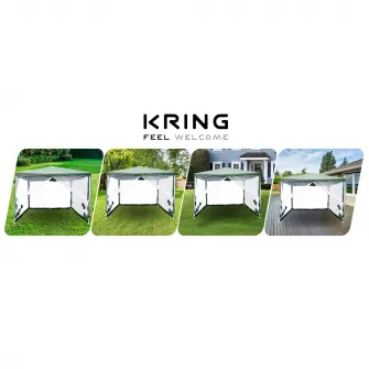 Plasa anti-tantari si insecte Kring verde pentru pavilion 2.92 x 1.95 cm