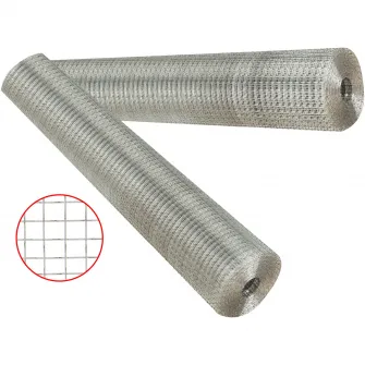 Plasa din sarma galvanizata, grosime 0.9mm, latime 1.5m, lungime 10m, pas ochi 13x13mm