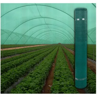 Plasa umbrire verde Evotools,lungime 10 m,latime 2 m,HDPE,protectie UV,grad umbrire 35%,densitate 35 g/mp