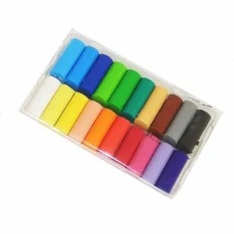 Plastilina KOH-I-NOOR, 20 culori, cutie cartonata, 400g