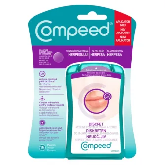 Plasture Anti-Herpes Compeed, pentru zi, 15 buc