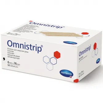 Plasture pentru inlocuirea suturilor chirurgicale Hartmann, Omnistrip, 6 x 76 mm, 150 buc