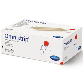 Plasture pentru inlocuirea suturilor chirurgicale Hartmann, Omnistrip, 6 x 101 mm, 50 buc