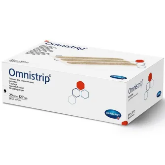 Plasture pentru inlocuirea suturilor chirurgicale Hartmann, Omnistrip, 25 x 127 mm, 50 buc