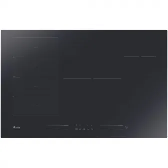 Plita incorporabila Haier HAMTSJ86MC/1, Inductie, 6 zone de gatit, Control tactil multislider, Indicator de caldura reziduala, Multizone, Timmer, Booster, Conectivitate wi-fi/ hOn app, 80 cm, Negru