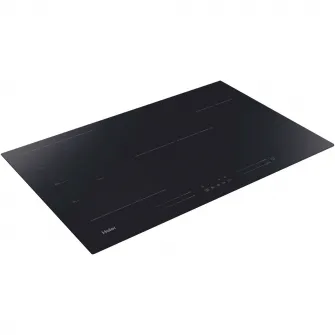 Plita incorporabila Haier HAMTSJ86MC/1, Inductie, 6 zone de gatit, Control tactil multislider, Indicator de caldura reziduala, Multizone, Timmer, Booster, Conectivitate wi-fi/ hOn app, 80 cm, Negru