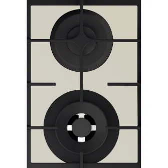 Plita incorporabila Whirlpool GOFL629S, Gaz, 4 arzatoare, MultiStep, Gratar fonta, 60 cm, Sticla argintie