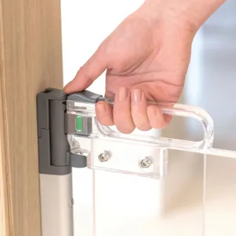 Poarta de siguranta pentru copii, SafeGate Clear-view Hardware, 75-100 cm